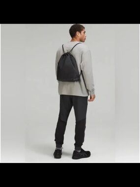 lululemon athletica Black Drawstring Backpack